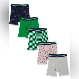 Amazon Essentials Mens Underwear Boxer Briefs, Comfortable Cotton, Pack of 5